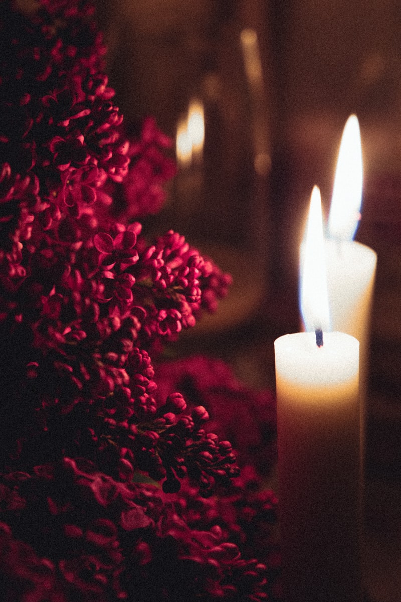Inky black candle with bergamot notes